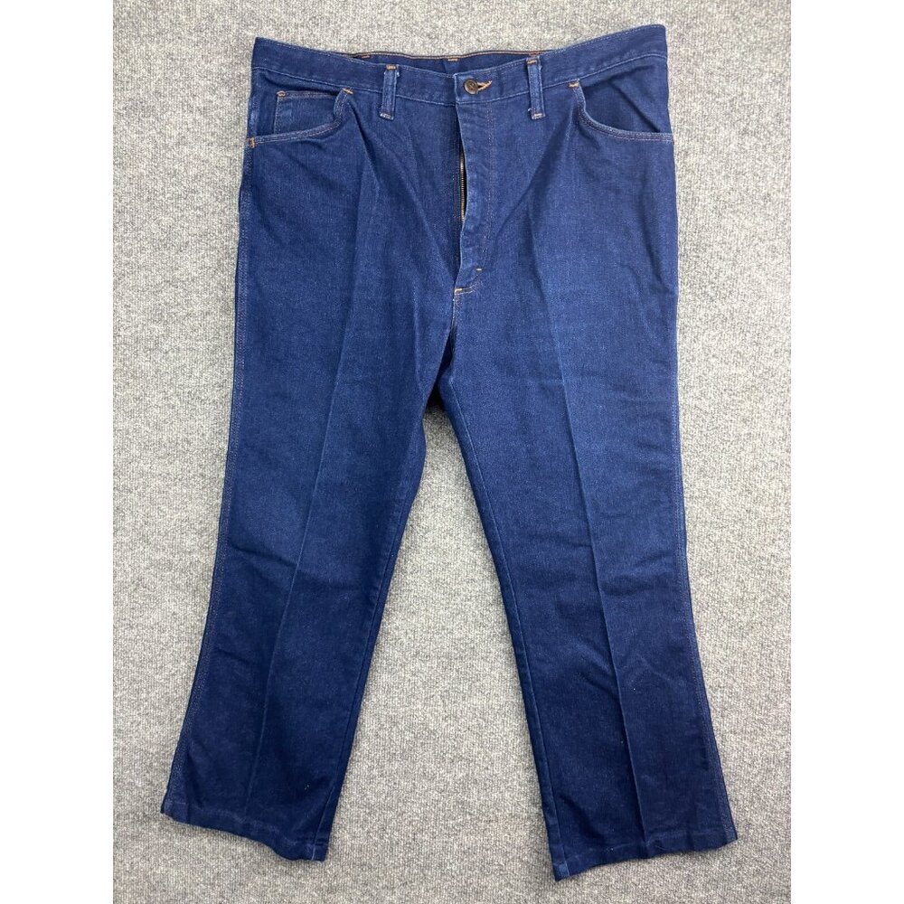 Vintage Sheplers Western Jeans Men's W40 x L28 Dark‎ Blue Cowboy Rodeo USA Made